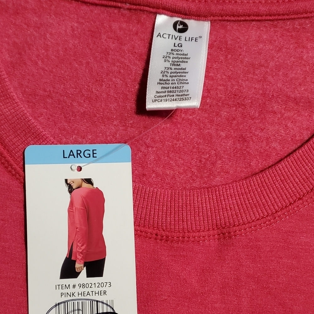 Active Life Pink Sweatshirt - Picture 9 of 9
